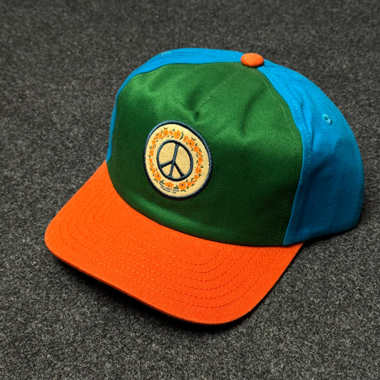 Blooming Peace 5 Panel Cap ( KIDS CAP AGE 6-18 )