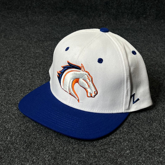 Capelli Sport Horse Mascot Flat Cap – White, Blue & Orange