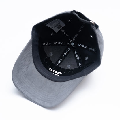 GREY Suede Cap