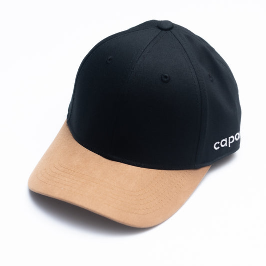 BLACK & LIGHT BROWN Contrast Cap by CAPON