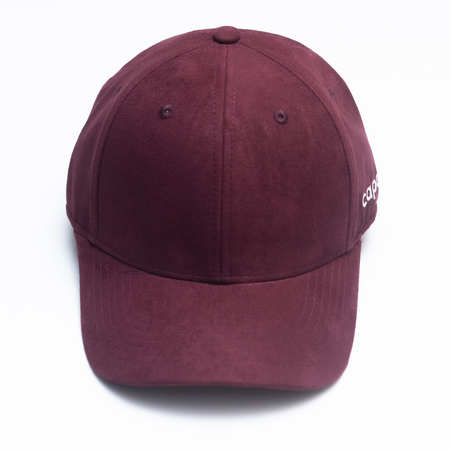 DEEP MAROON Suede Cap