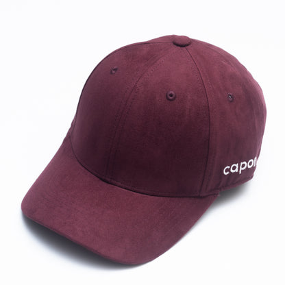 DEEP MAROON Suede Cap