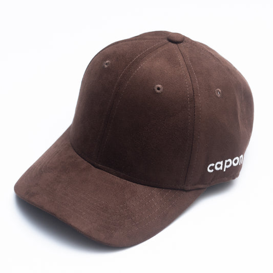 DARK BROWN Suede Cap
