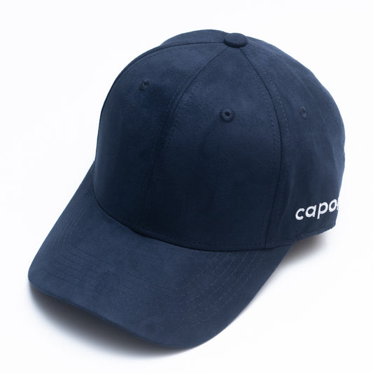 NAVY BLUE Suede Cap