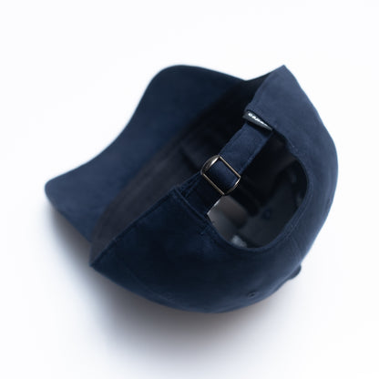 NAVY BLUE Suede Cap