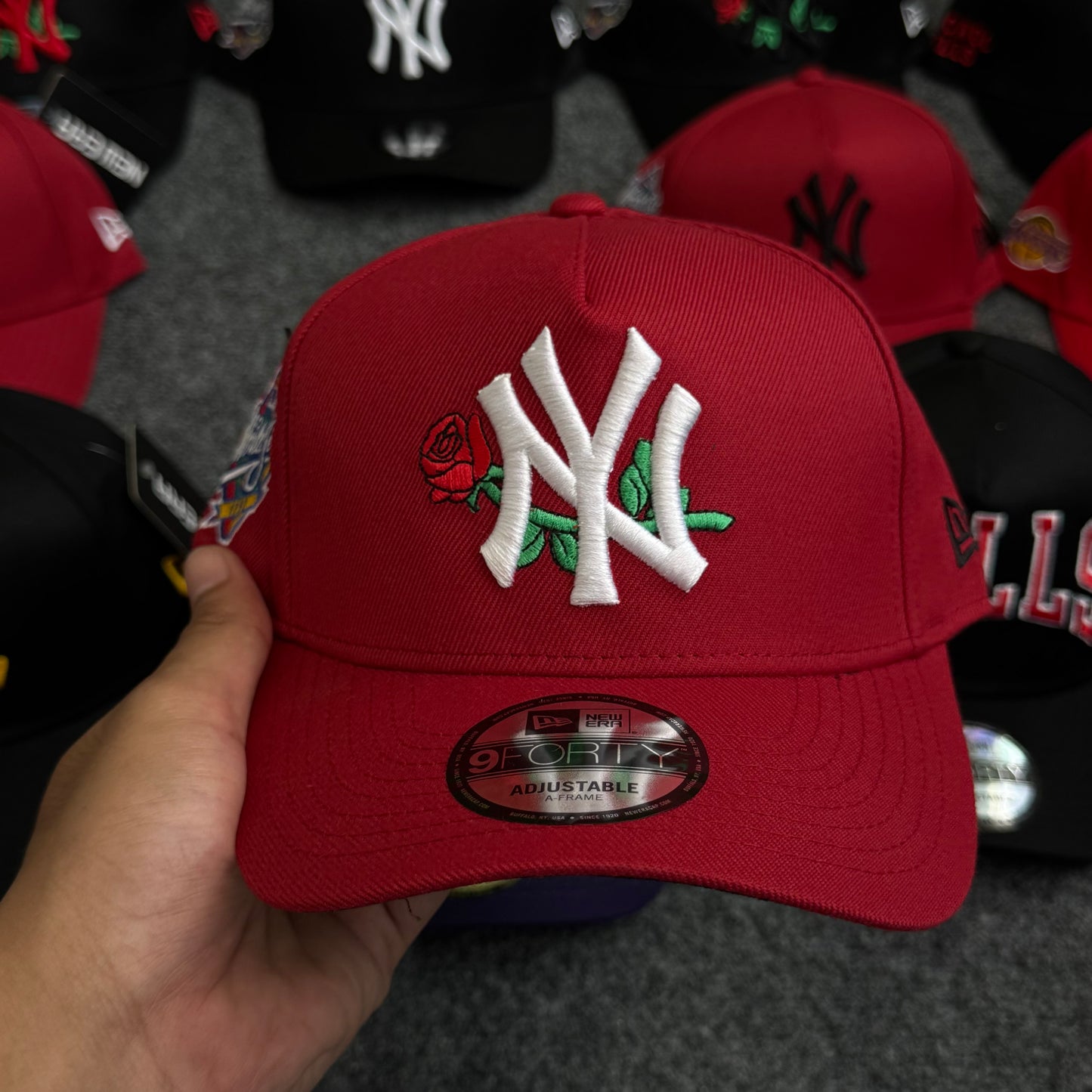 New York Yankees "Rose Edition" 9FORTY A-Frame Snapback Cap