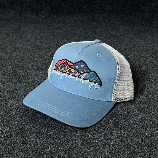 Georgia Mountains Sky-Blue Trucker Cap