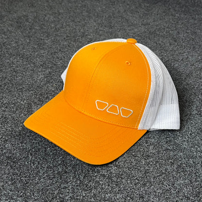 Golden Yellow Glasses Icon Trucker Cap