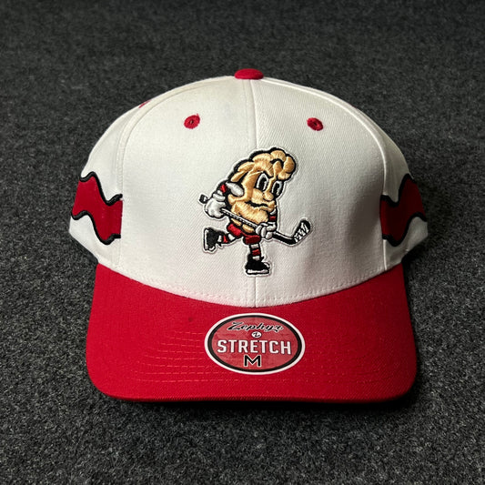 Capelli Sport Mascot Fitted Cap – White & Red ( M size )