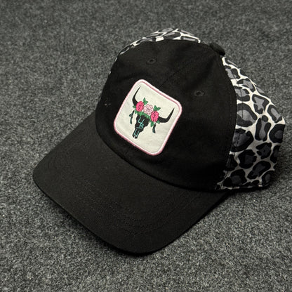 Steer Skull Patch Trucker Cap ( KIDS CAP AGE 6-18 )