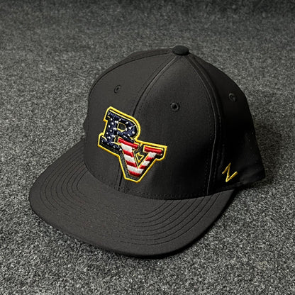Capelli Sport “BV” Stars & Stripes Fitted Cap – Black ( M size )