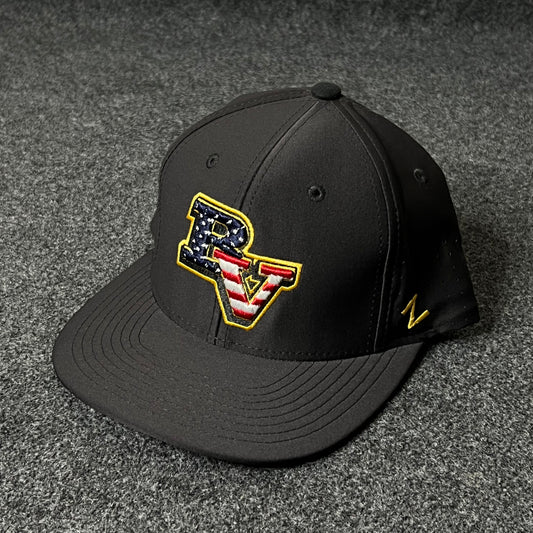 Capelli Sport “BV” Stars & Stripes Fitted Cap – Black ( M size )