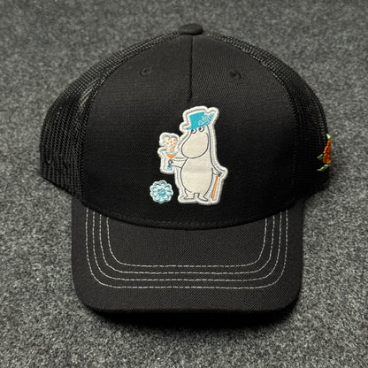 SQRTN "Cheers Moomin" Black Cap ( KIDS CAP AGE 6-18 )