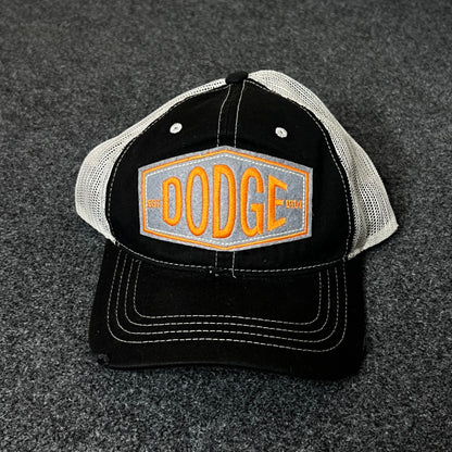 Dodge Trucker Hat – Black & White Mesh Cap
