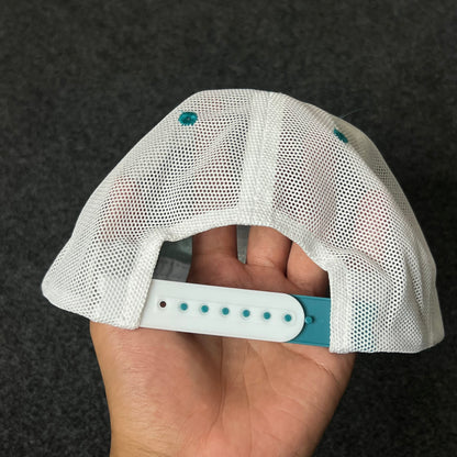 Monsters Trucker Hat – Teal & White Mesh Cap