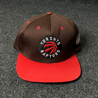 Toronto Raptors Flat Cap – Brown & Red