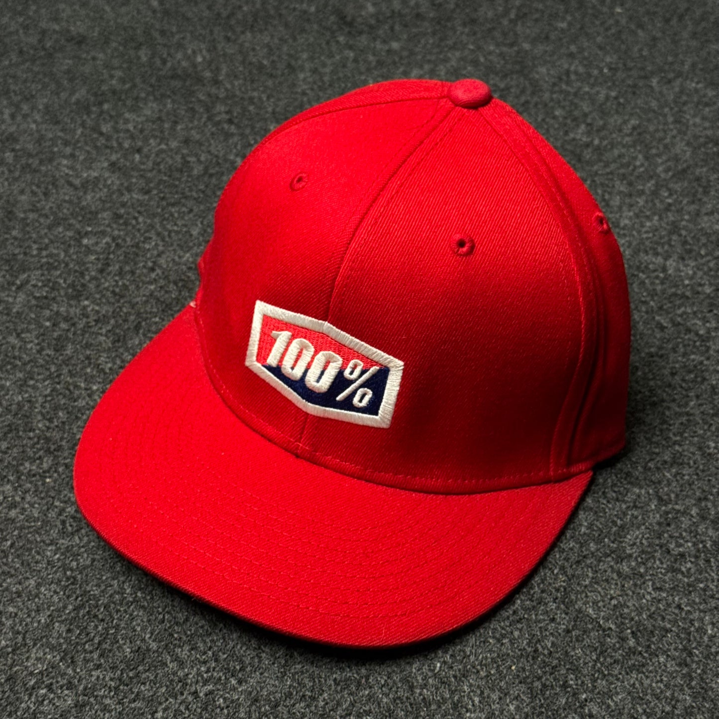 100% "Classic Red" Official Flexfit Cap  (M size )