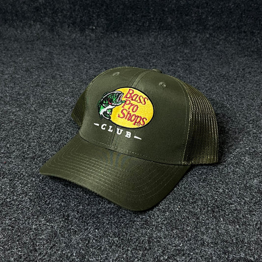 Bass Pro Shops Club Olive Mesh Cap