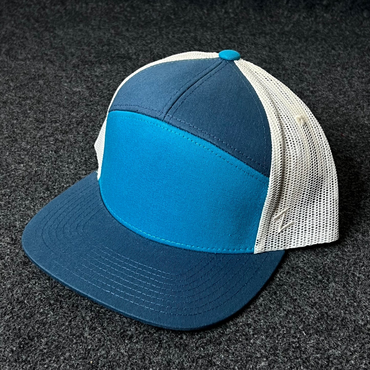 Capelli Sport Two-Tone Trucker Cap – Blue & White Mesh