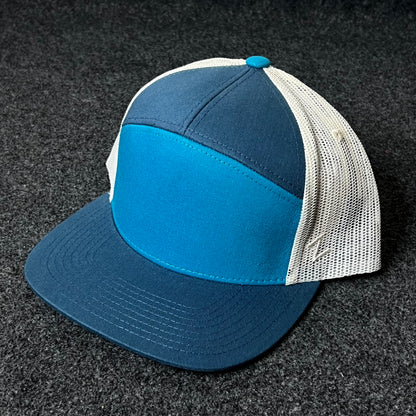 Capelli Sport Two-Tone Trucker Cap – Blue & White Mesh
