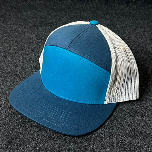 Capelli Sport Two-Tone Trucker Cap – Blue & White Mesh