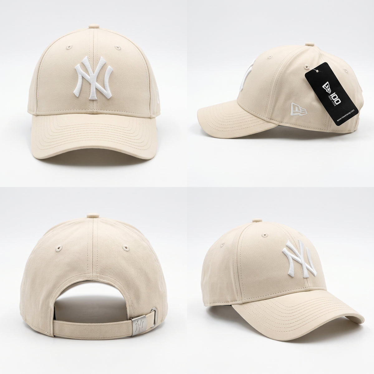 Classic New York Yankees Baseball Cap Biege