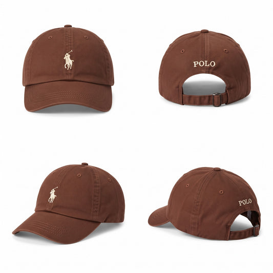 Dad Cap Unstructured in  Light Brown/Cream
