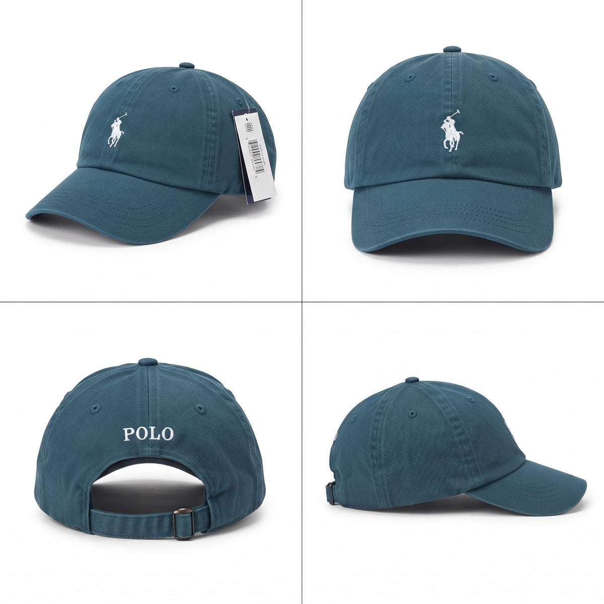 Polo Ralph Lauren Cap in Dusty Teal/White