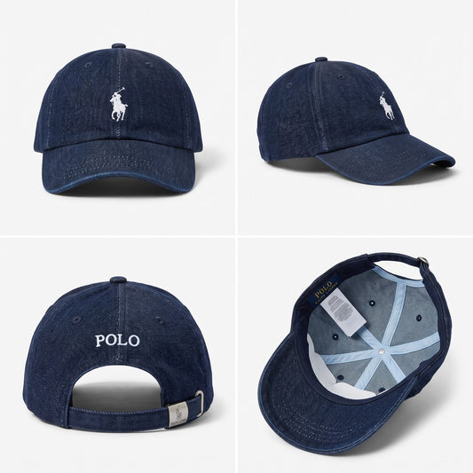 Unstructured Jeans Cap Blue/White
