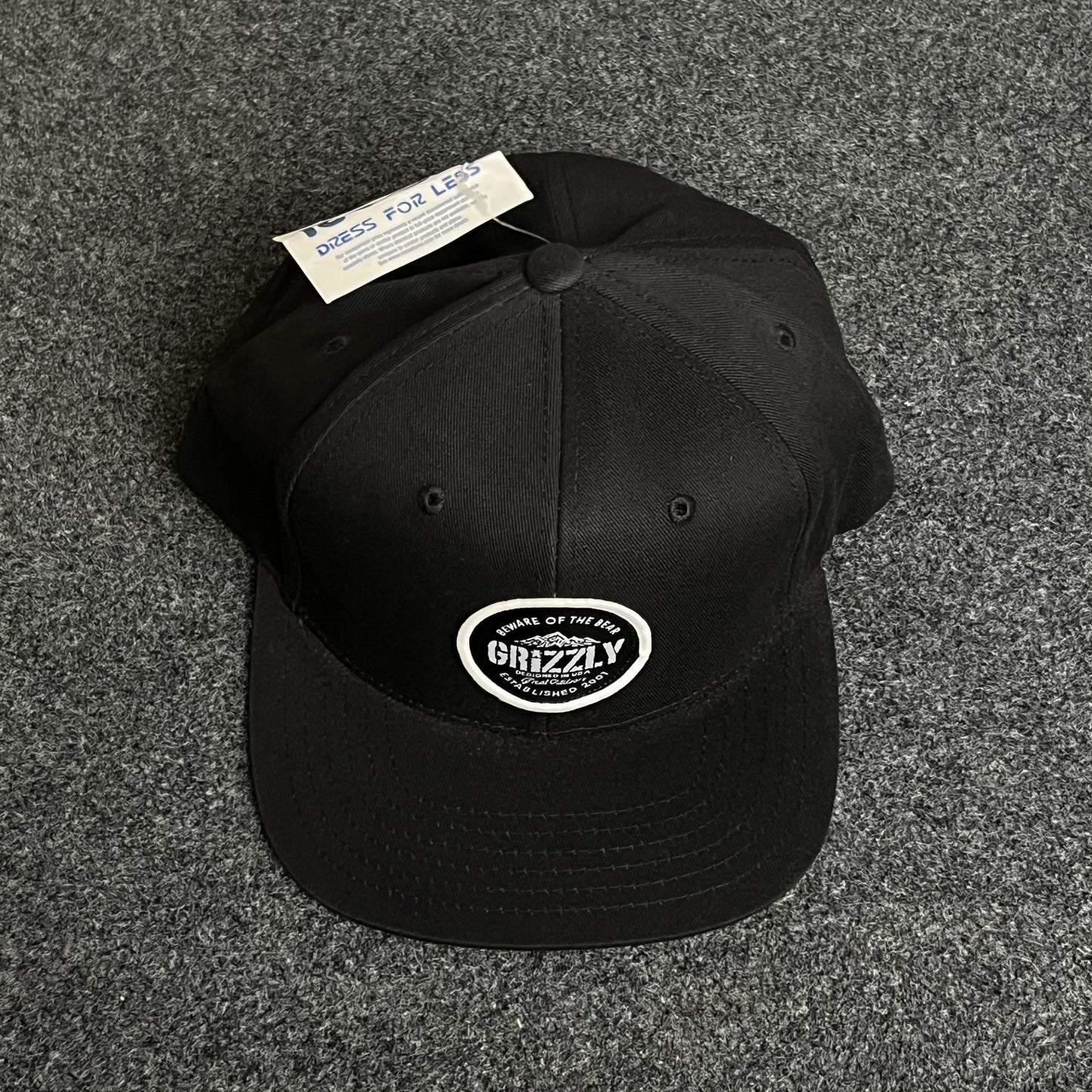 "GRIZZLY" Iconic streetwear, classic patch branding Flat Cap
