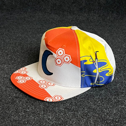 Vibrant Abstract Snapback Flat Cap