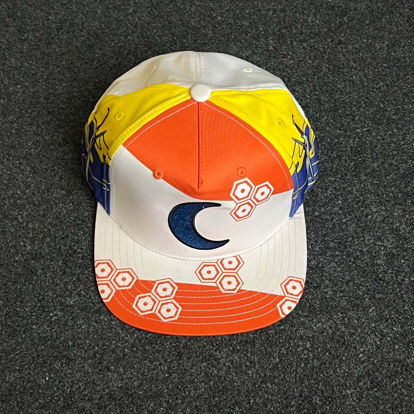 Vibrant Abstract Snapback Flat Cap