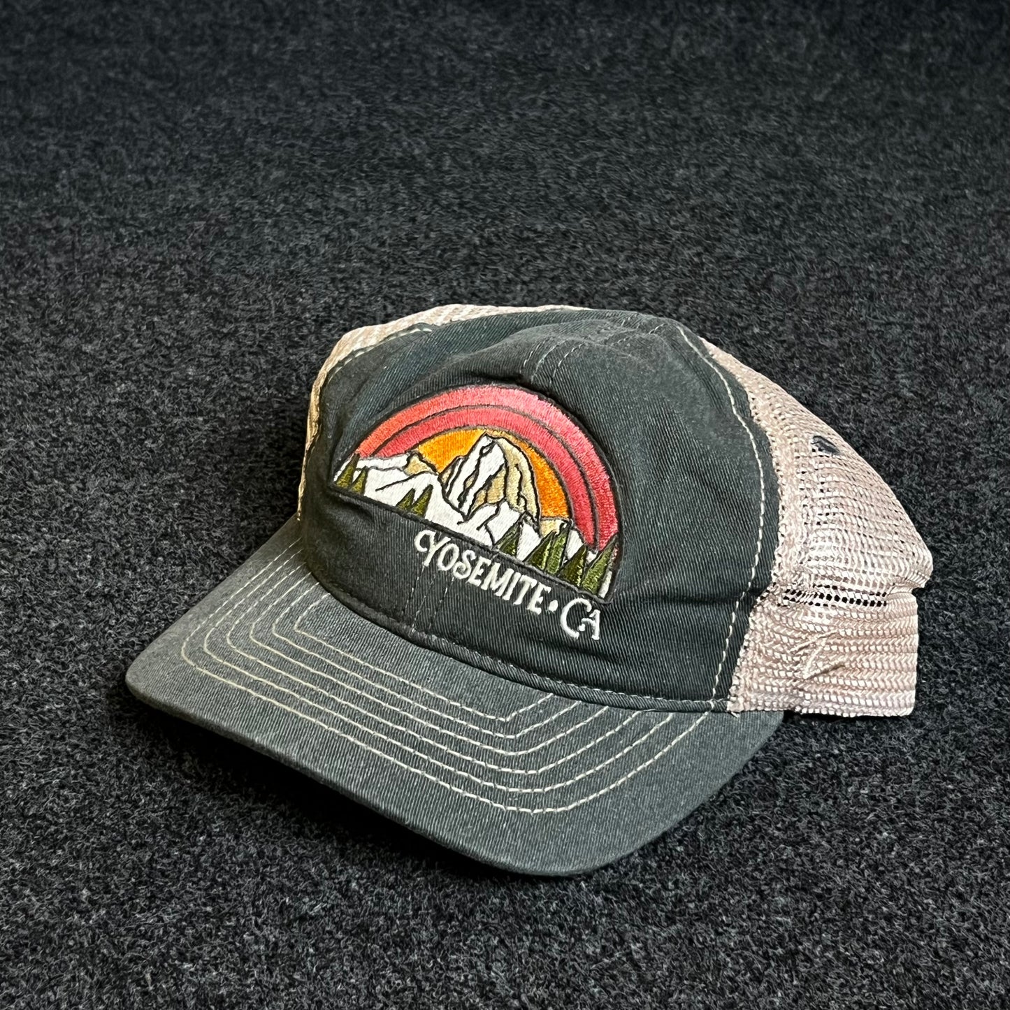 Teenage Yosemite, CA Mesh Trucker Cap  ( KIDS CAP AGE 6-18 )