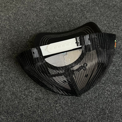 Teenage  "My Neighbor Totoro,"  Black Mesh-Back Trucker Cap  ( KIDS CAP AGE 6-18 )