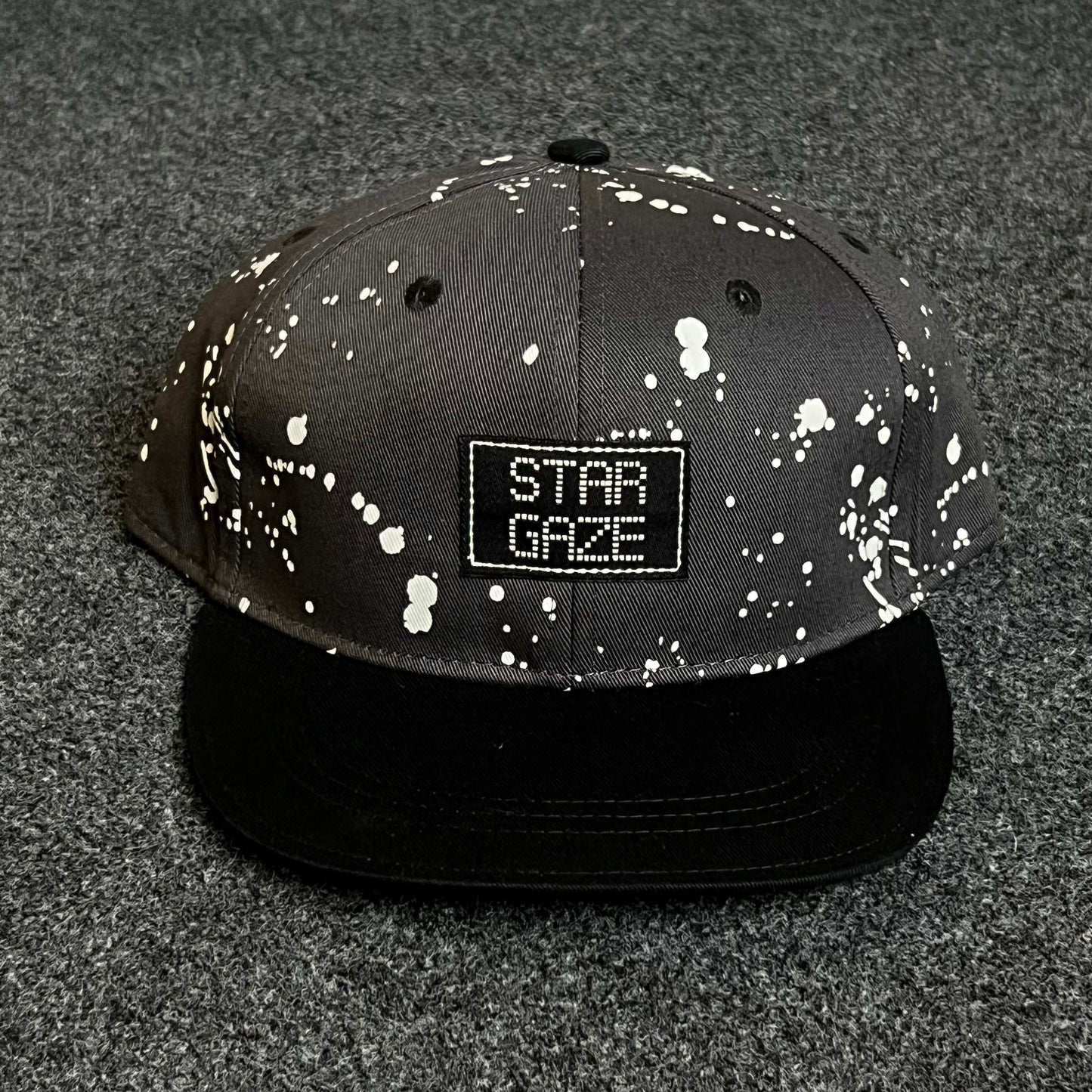 Teenage STAR GAZE  Black Baseball Cap ( KIDS CAP AGE 6-18 )