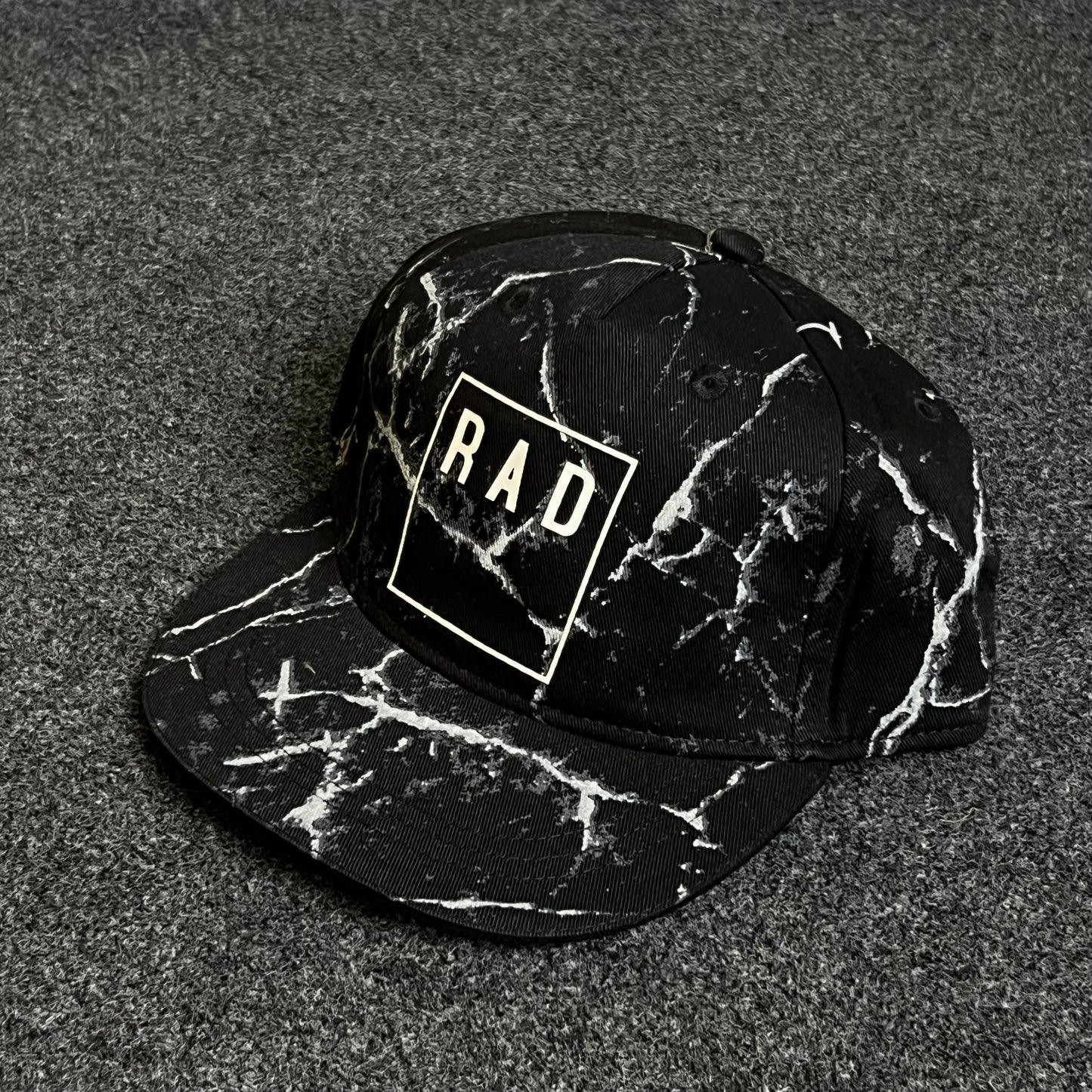 Teenage RAD Black Snapback Cap  ( KIDS CAP AGE 6-18 )