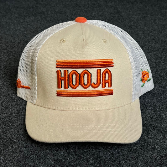 Teenage HOOJA Light Beige & White Mesh Trucker Cap ( KIDS CAP AGE 6-18 )