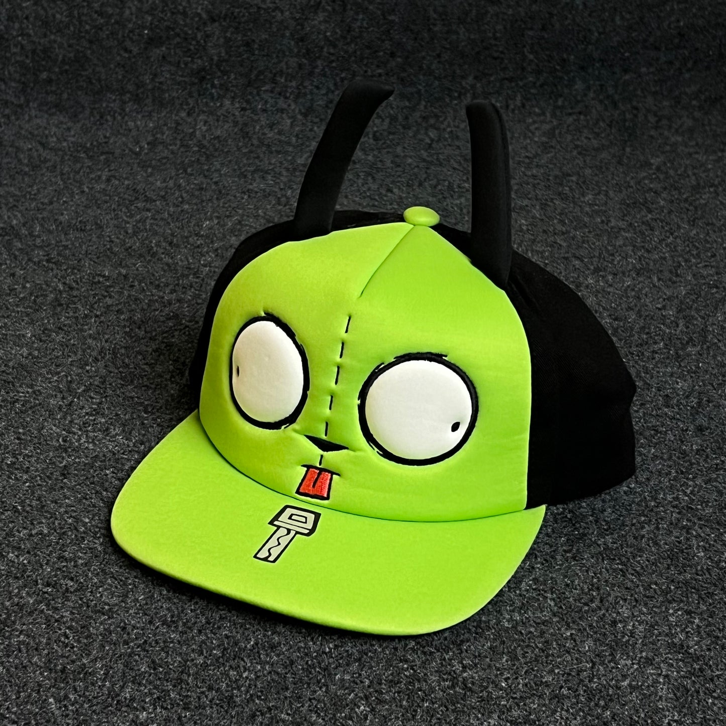 Teenage Nickelodeon Invader Zim GIR Face with Ears Snapback Hat( KIDS CAP AGE 6-18 )