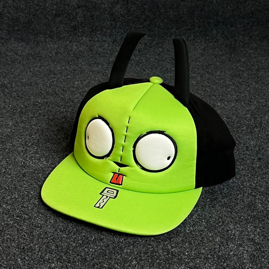 Teenage Nickelodeon Invader Zim GIR Face with Ears Snapback Hat( KIDS CAP AGE 6-18 )