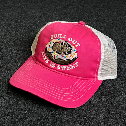 Teenage Pink "Chill Out, Life is Sweet" trucker hatt ( KIDS CAP AGE 6-18 )