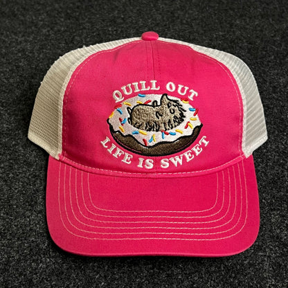 Teenage Pink "Chill Out, Life is Sweet" trucker hatt ( KIDS CAP AGE 6-18 )