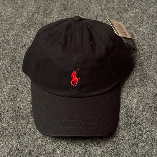 Polo Ralph Lauren Cap in Black/Red