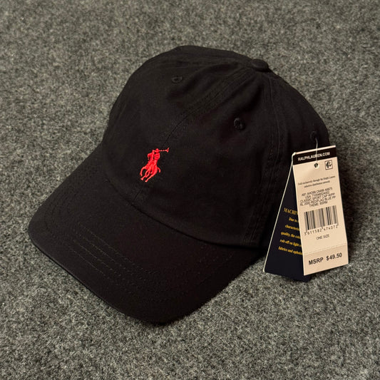 Polo Ralph Lauren Cap in Black/Red