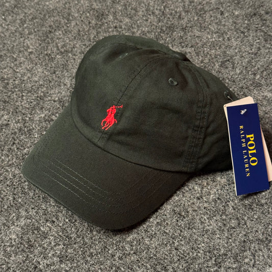 Polo Ralph Lauren Cap in Hunter Green/Red