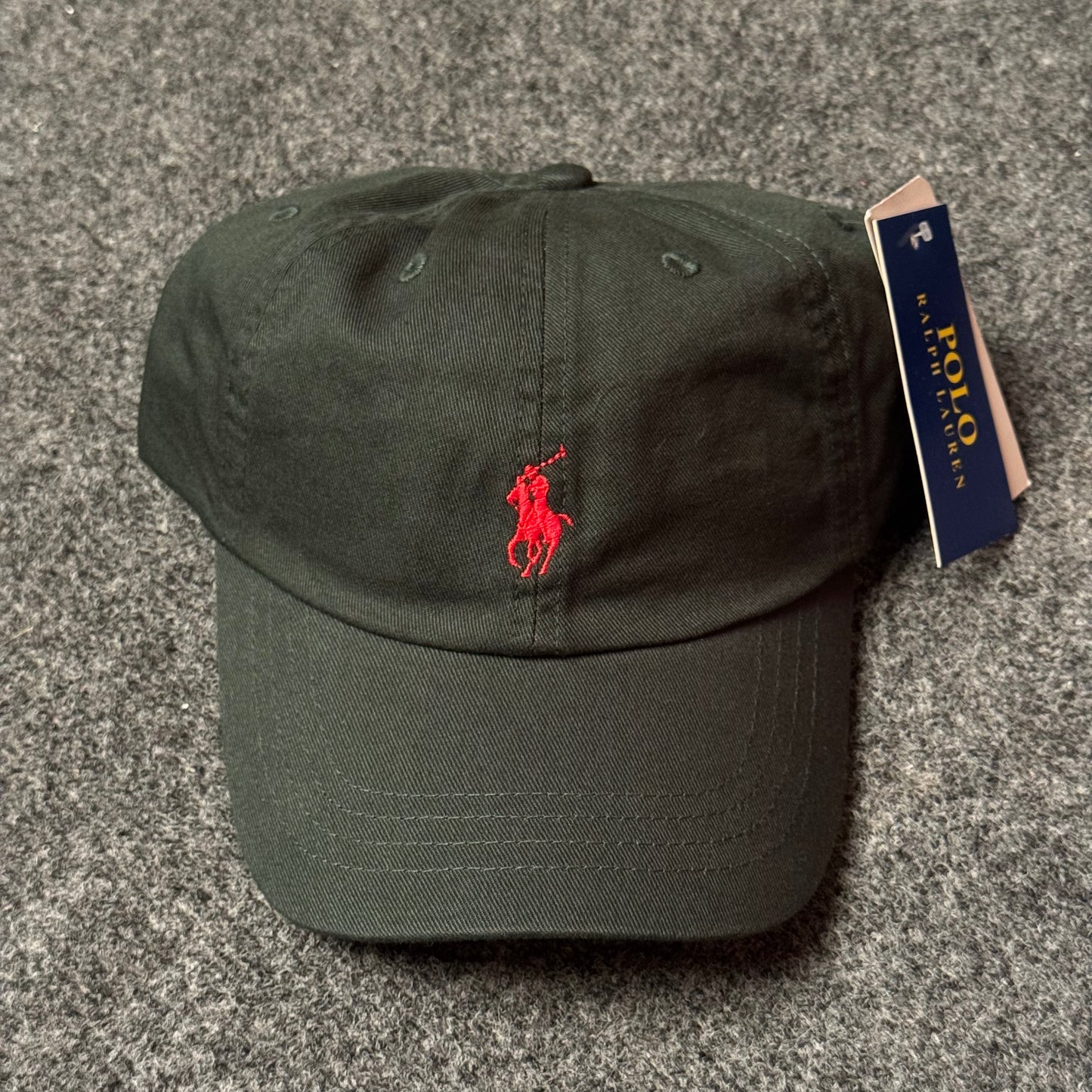 Polo Ralph Lauren Cap in Hunter Green/Red