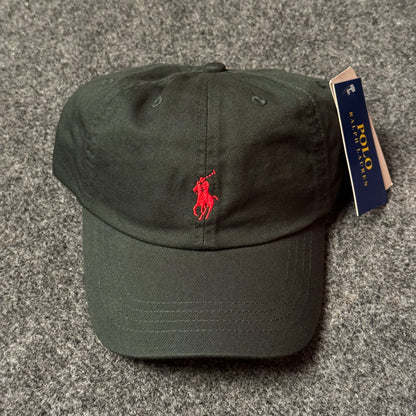 Polo Ralph Lauren Cap in Hunter Green/Red