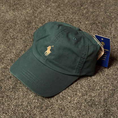 Polo Ralph Lauren Cap in  Forest Green/Gold