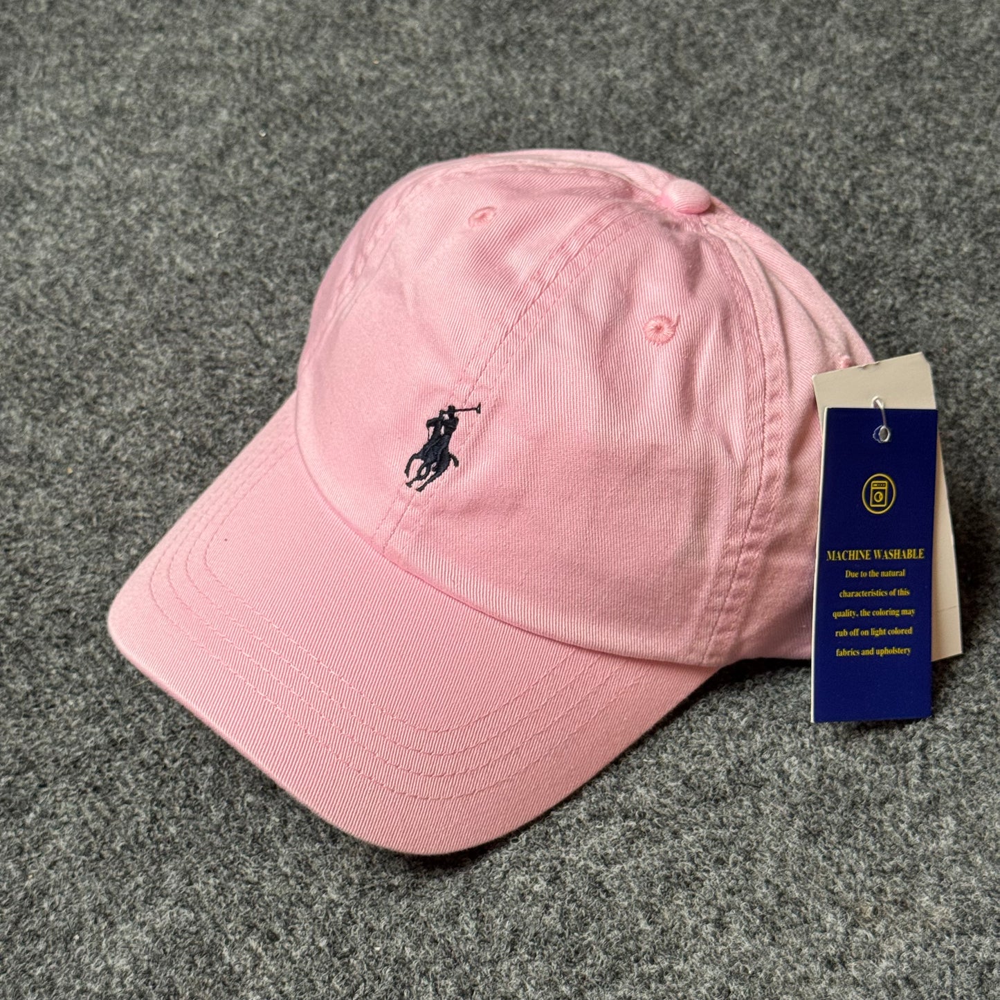Polo Ralph Lauren Cap in  Light Pink/Navy Blue