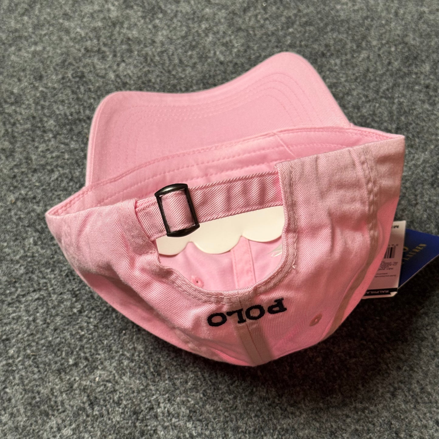 Polo Ralph Lauren Cap in  Light Pink/Navy Blue