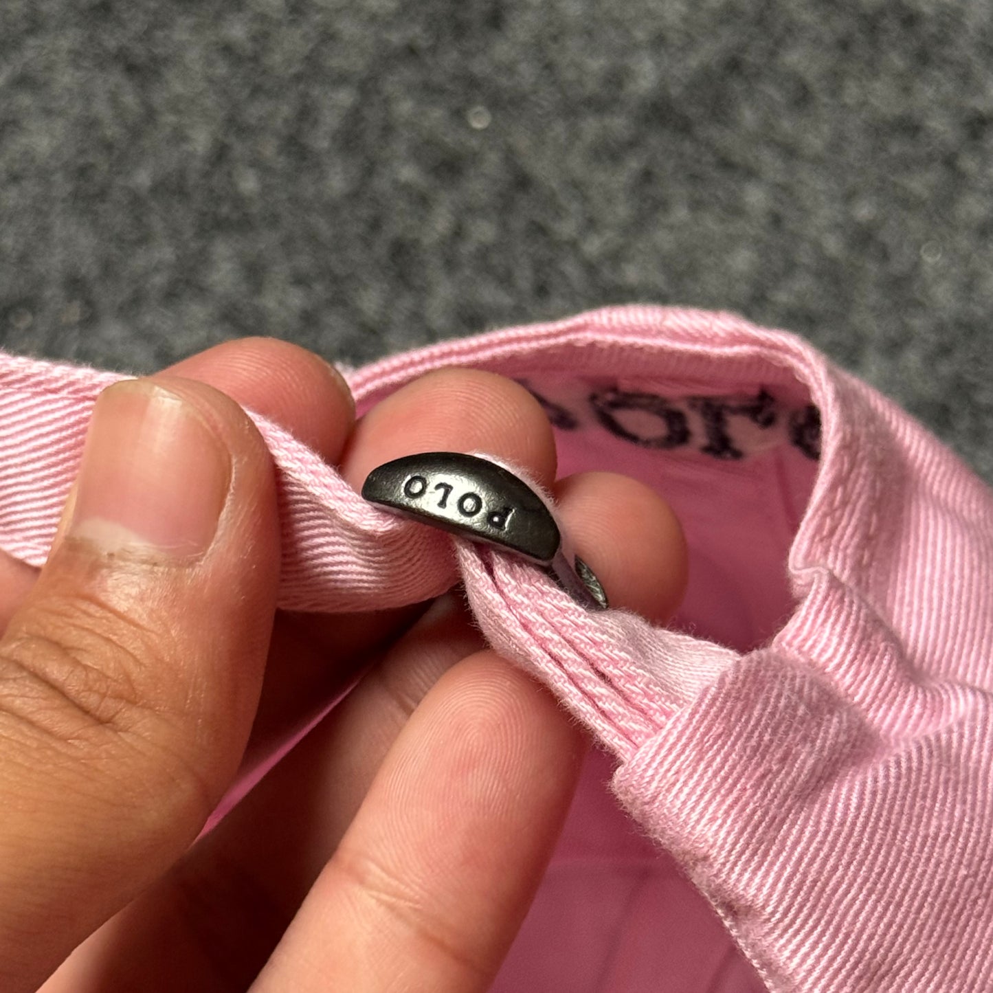 Polo Ralph Lauren Cap in  Light Pink/Navy Blue